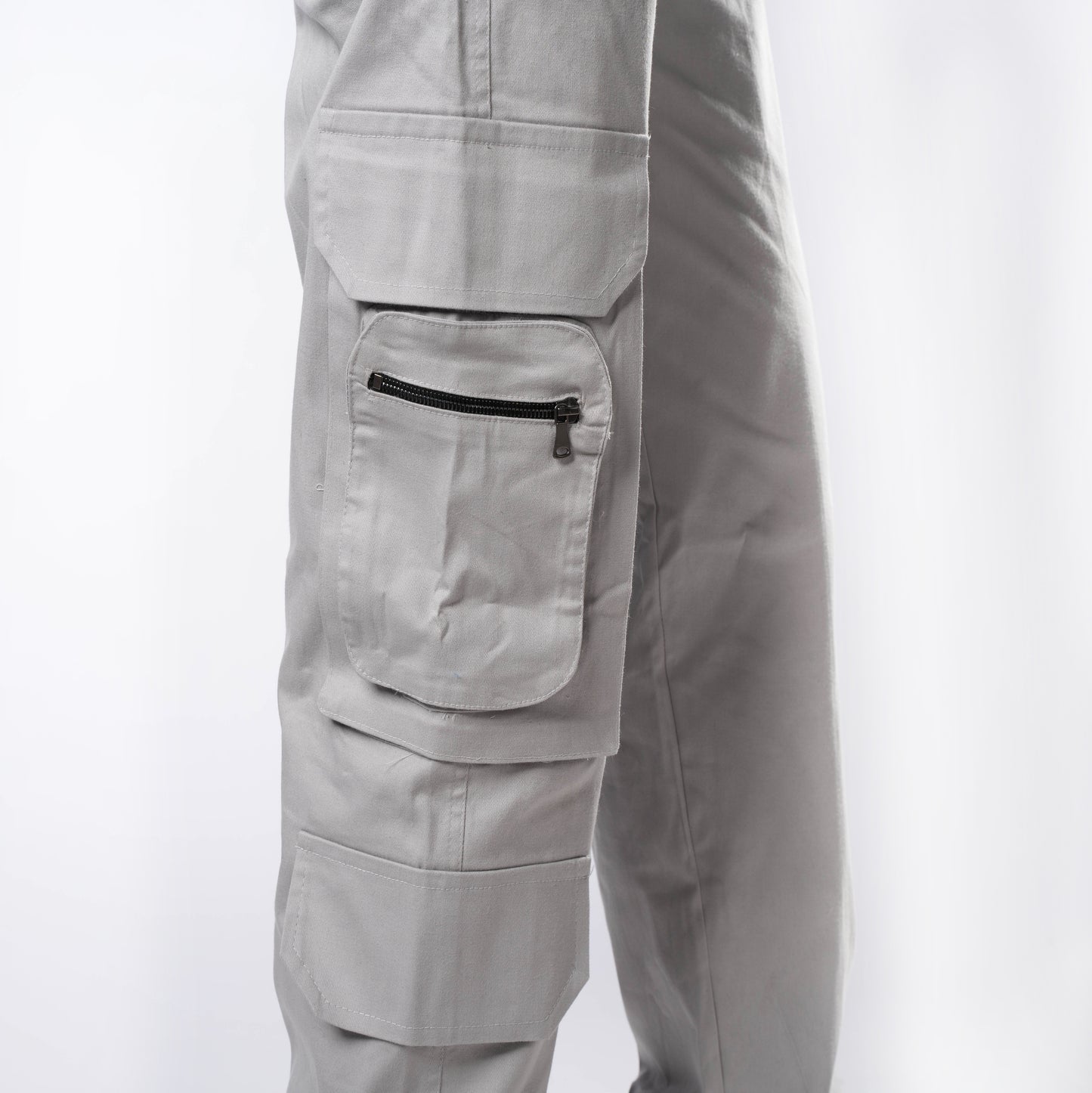 Unisex Light Grey Cargo pants